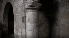 An hiden gate to the byzantine church of the holy sepulchre