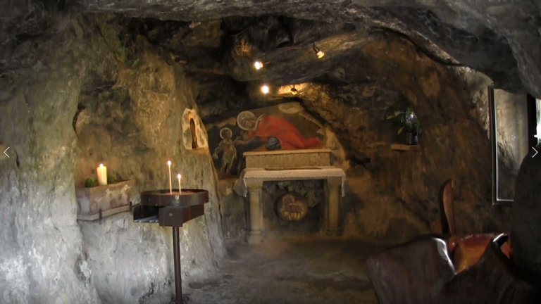 The Grotto where John the Baptist during his time in the wilderness