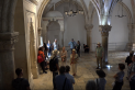 The last supper room at Mount Zion Jerusalem