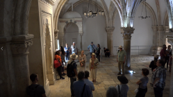The last supper room at Mount Zion Jerusalem