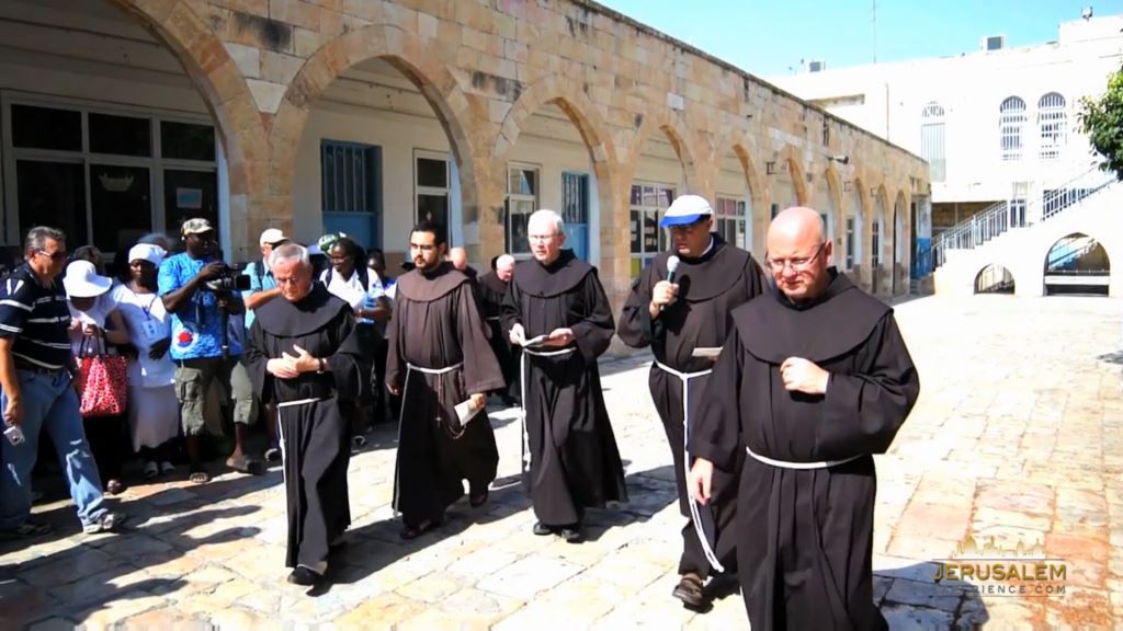 The starting point of the Way of the Cross procession on every Friday here in Jerusalem