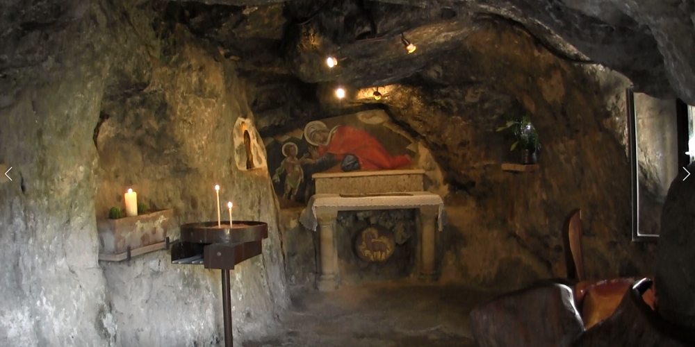 The Grotto where John the Baptist during his time in the wilderness