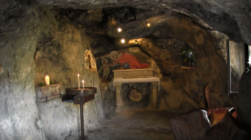 The Grotto where John the Baptist during his time in the wilderness
