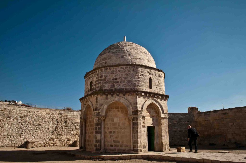 Chapel of the Ascension of Jesus at Mount of Olives in Jerusalem