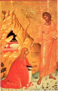 Mary Magdalene meets Jesus