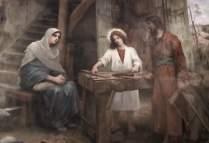 The Holy Family at the Carpenter's workshop